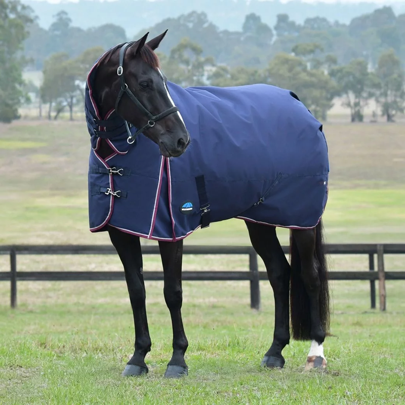 WeatherBeeta ComFiTec Essential 360g Turnout - Navy/Burgundy