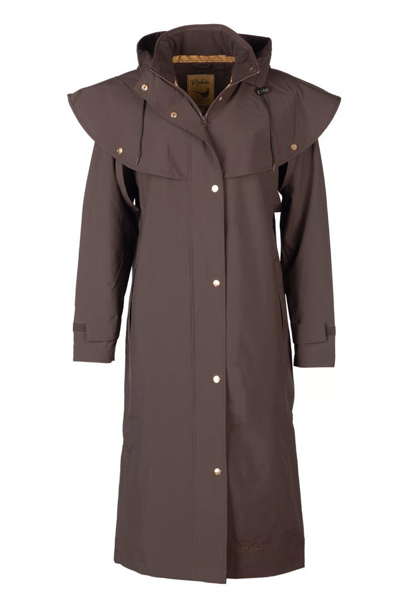 Rydale Ladies Bramham Full Length Coat - Dark Brown