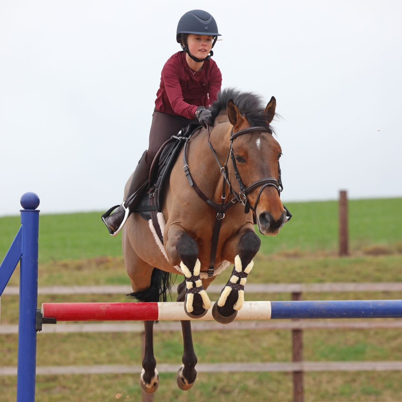 Shires Aubrion Equestrian Ribbed Long Sleeve Top Young Rider - Port-3