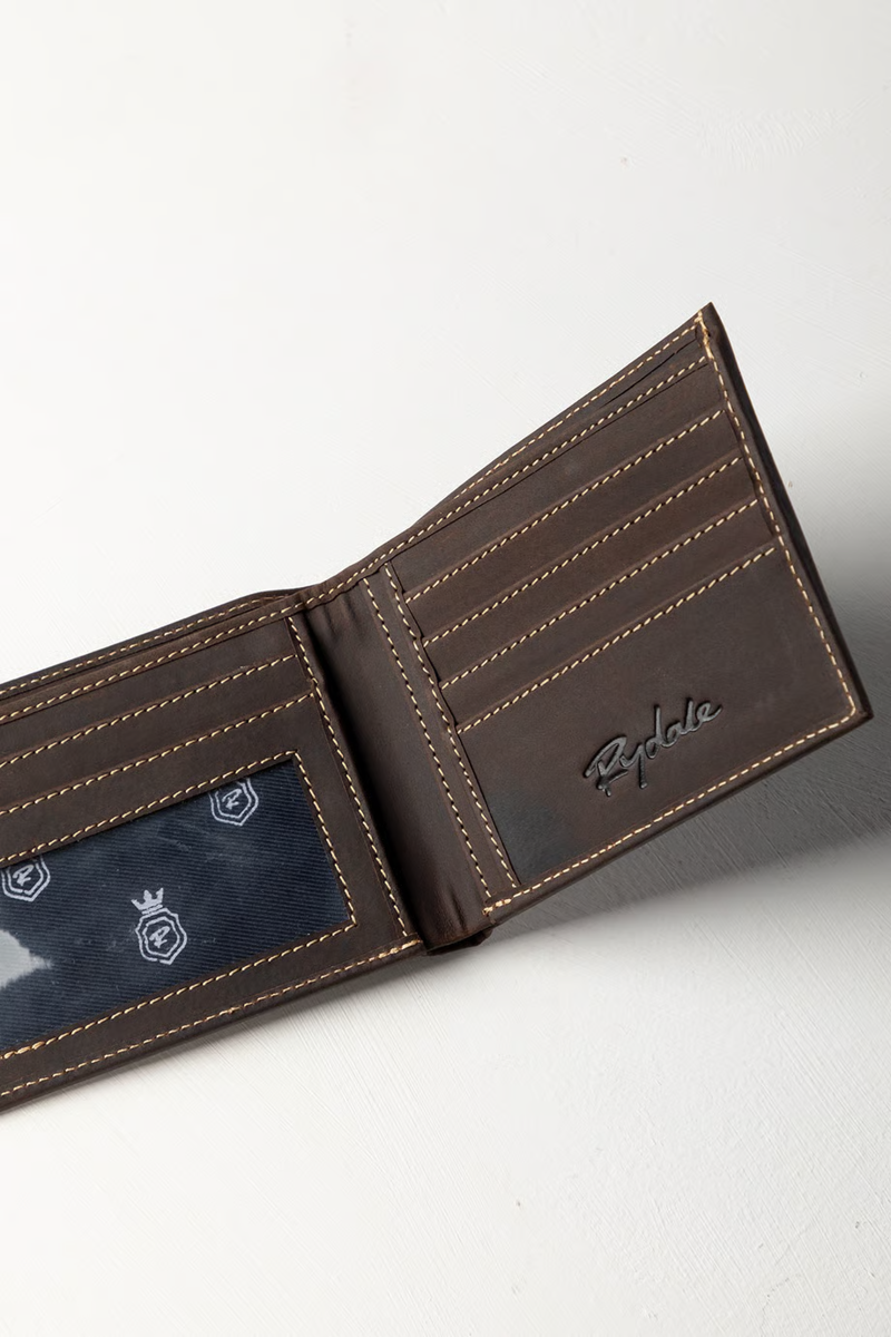 Rydale Mens Sledmere Leather Bifold Wallet - Waxy Brown-2