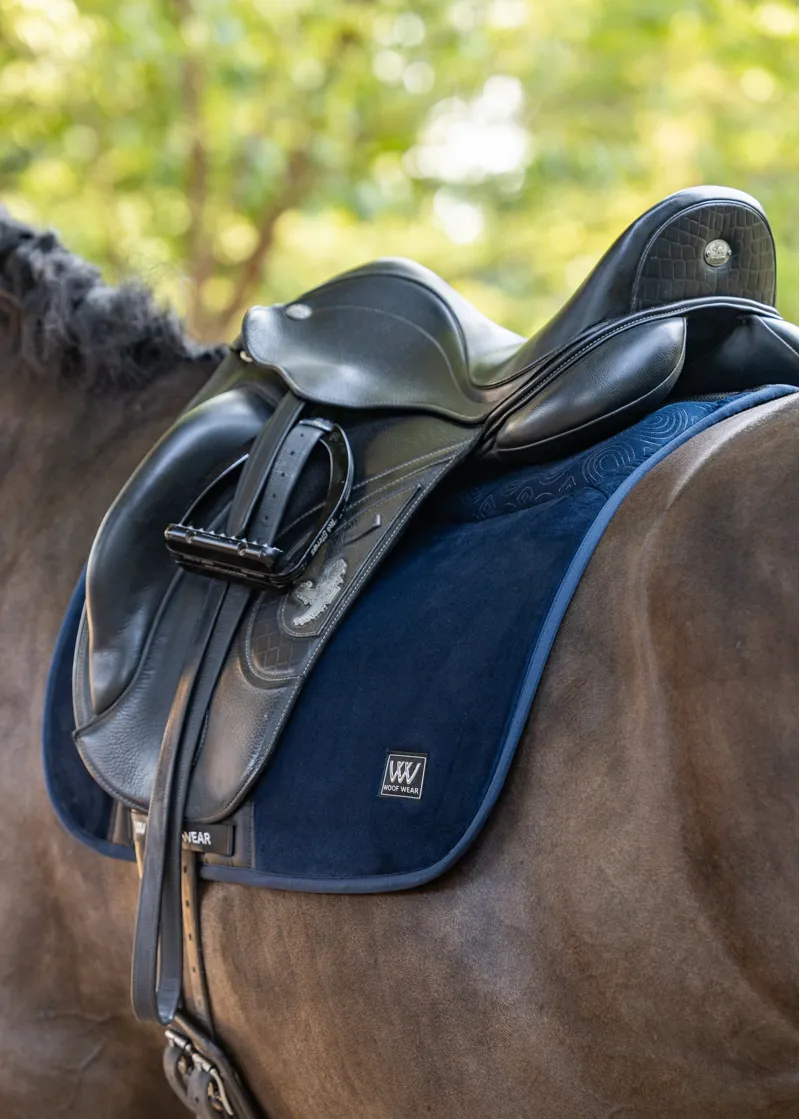 Woof Wear Elite Comfort Plus Dressage Saddlepad - Navy-1