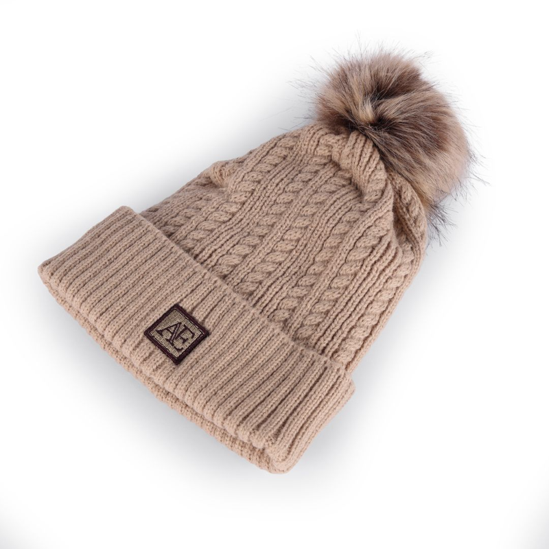 Shires Aubrion Equestrian Knit Hat - Oat
