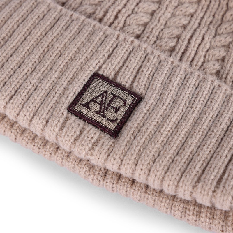 Shires Aubrion Equestrian Knit Hat - Oat-1