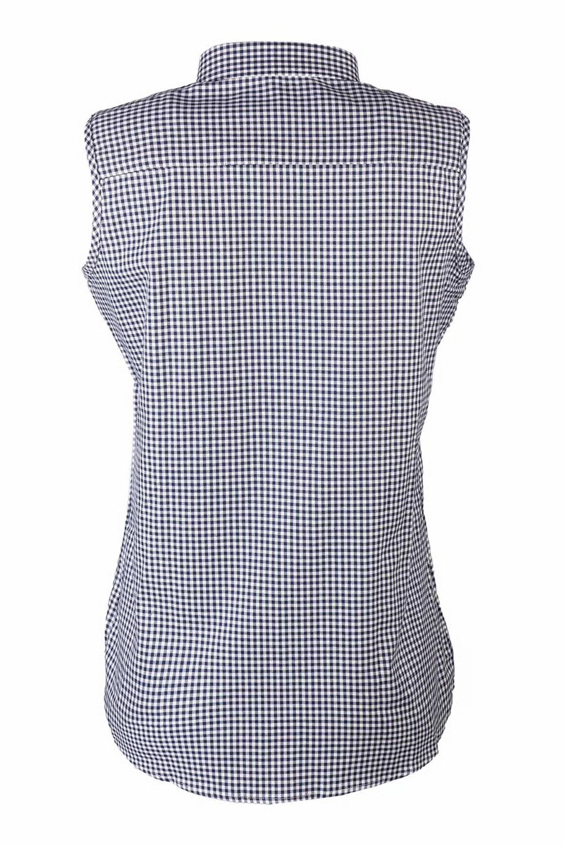 Rydale Ladies Sleeveless Country Shirt - Poppy Navy-1