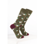 Rydale Men's Bamboo Bird Ankle Socks Pack of 10 - Duck Dark Olive