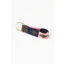 Rydale Leather Loop Askwith Polo Keyring - Brown/Navy/Sorbet