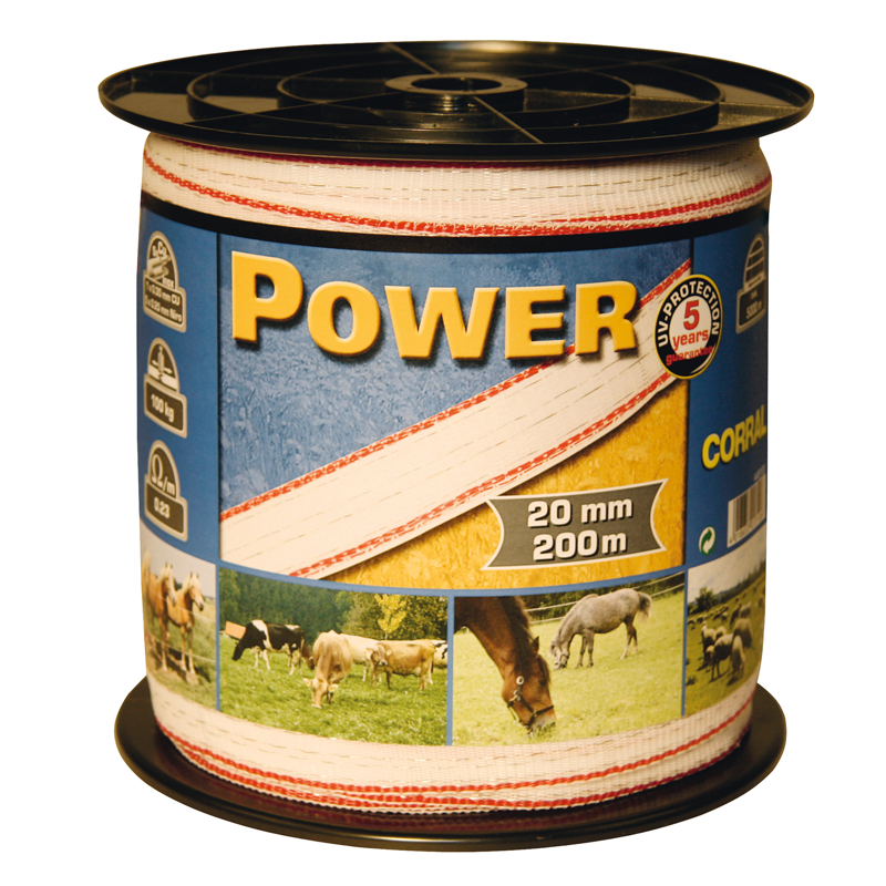 Corral Classic Fencing Tape - White-1