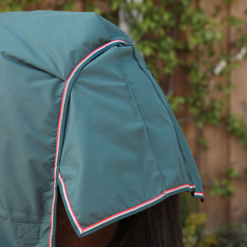 LUCCA 50g Lightweight Turnout Rug - Green-5
