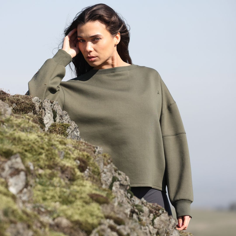 Shires Aubrion React Sweatshirt - Khaki-4