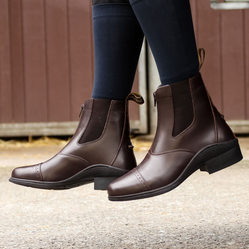 Brogini 401 Tivoli Leather Paddock Boots - Brown-2