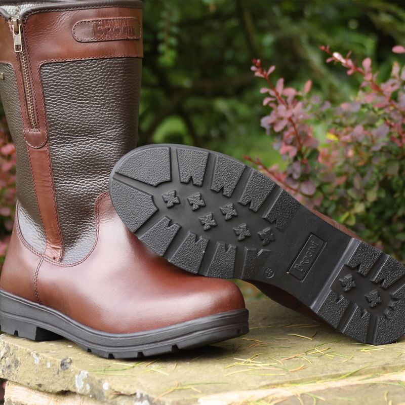 Brogini WB138 Abruzzo Mid-Calf Country Boots - Brown-1