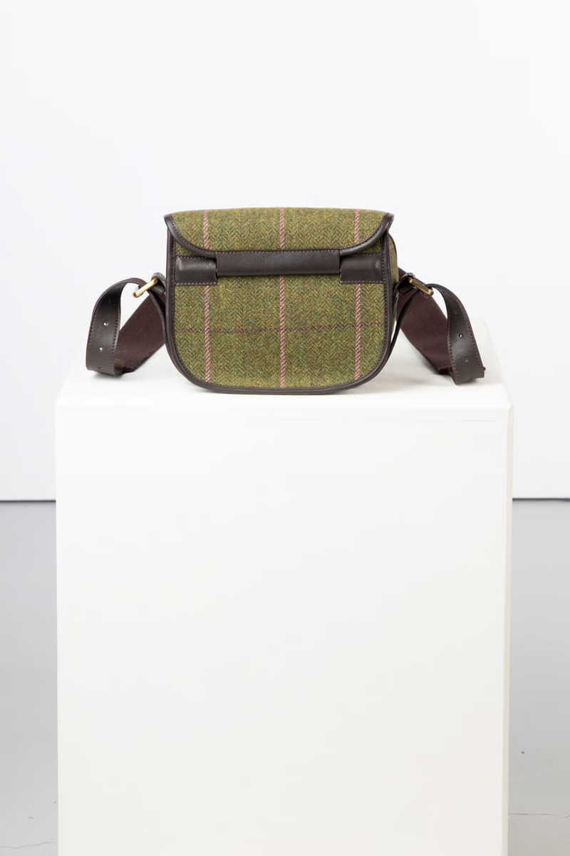 Rydale Tweed Danby Cartridge Bag - Dark Green-1