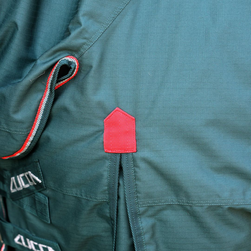 LUCCA 50g Lightweight Combo Turnout Rug - Green-2