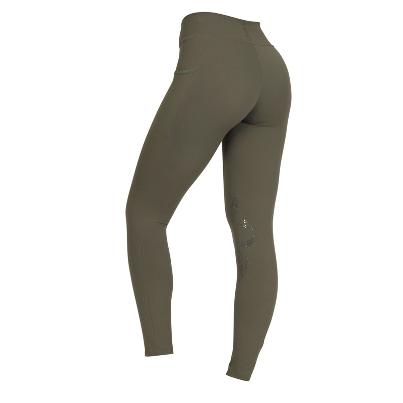 Shires Aubrion React Crossover Riding Tight - Khaki-5