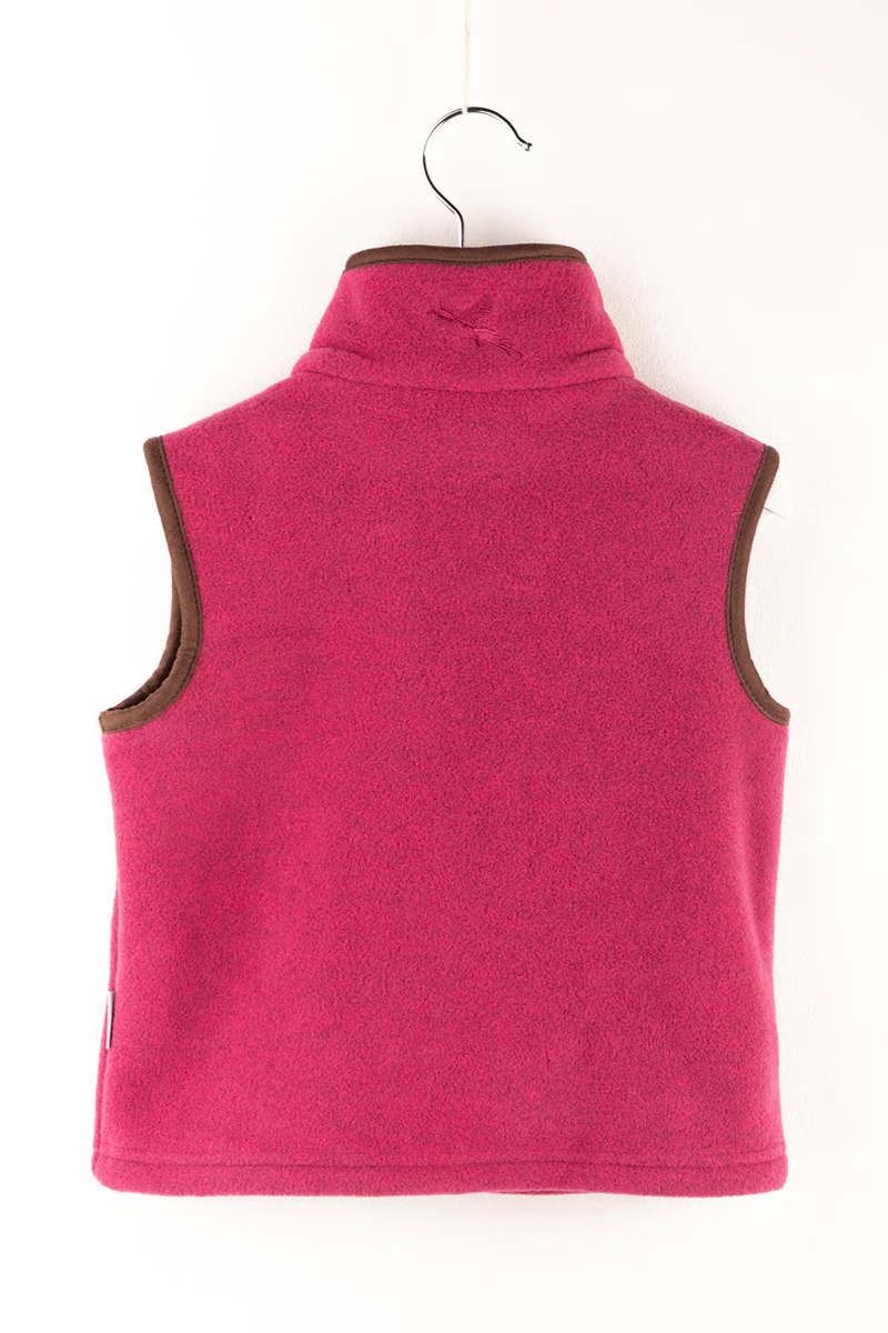 Rydale Huggate Kid's Mini Fleece Waistcoat - Horse Pink-1