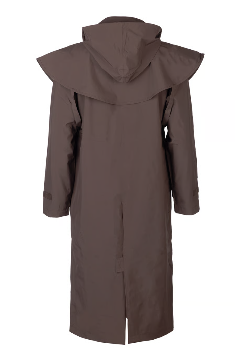 Rydale Ladies Bramham Full Length Coat - Dark Brown-1