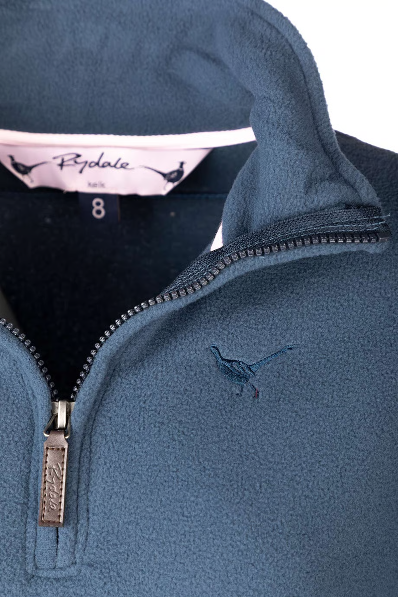 Rydale Ladies Kelk Overhead Pheasant Fleece - Dark Blue-2