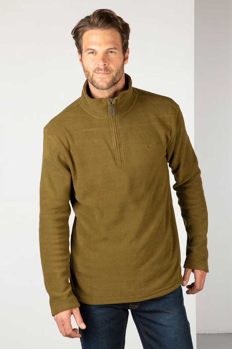 Rydale Men's Kelk Overhead Fleece - Military Green