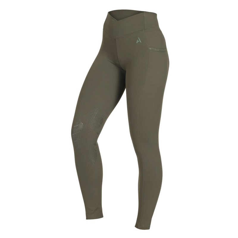 Shires Aubrion React Crossover Riding Tight - Khaki-2