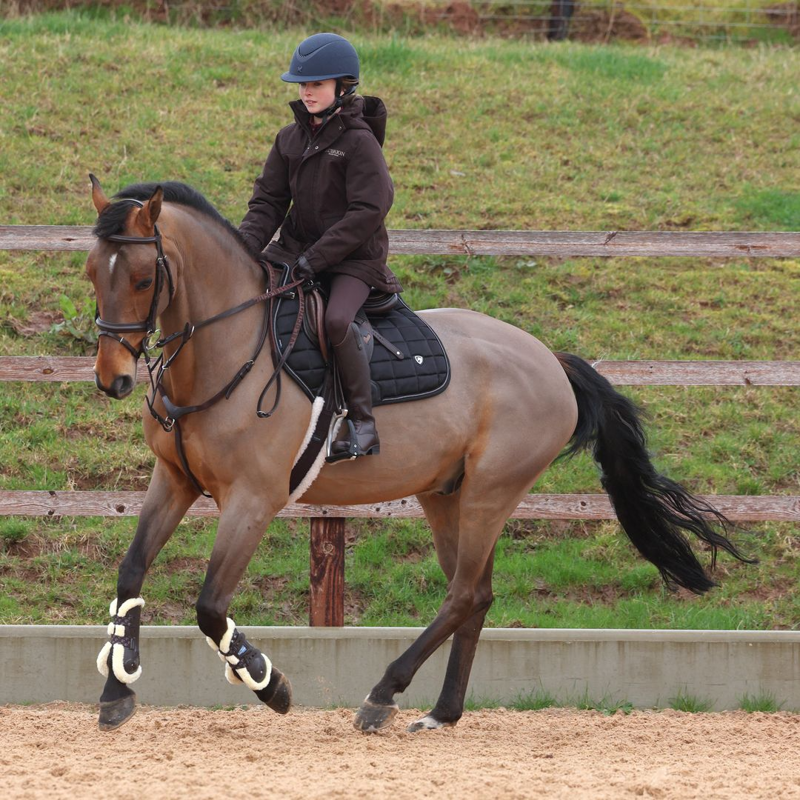 Shires Aubrion Equestrian Winter Coat Young Rider - Espresso-3