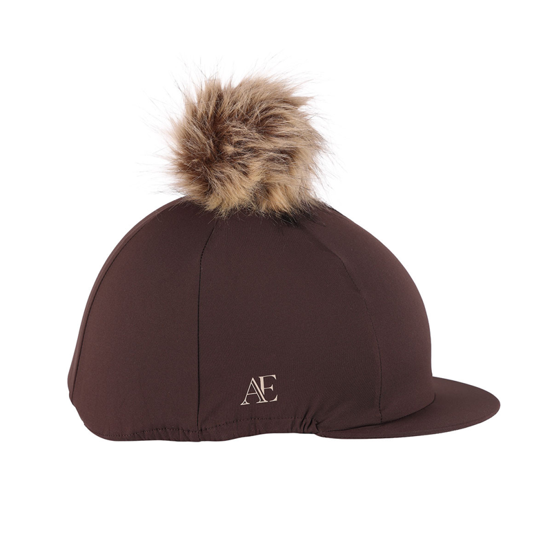 Shires Aubrion Equestrian Hat Cover - Espresso-3