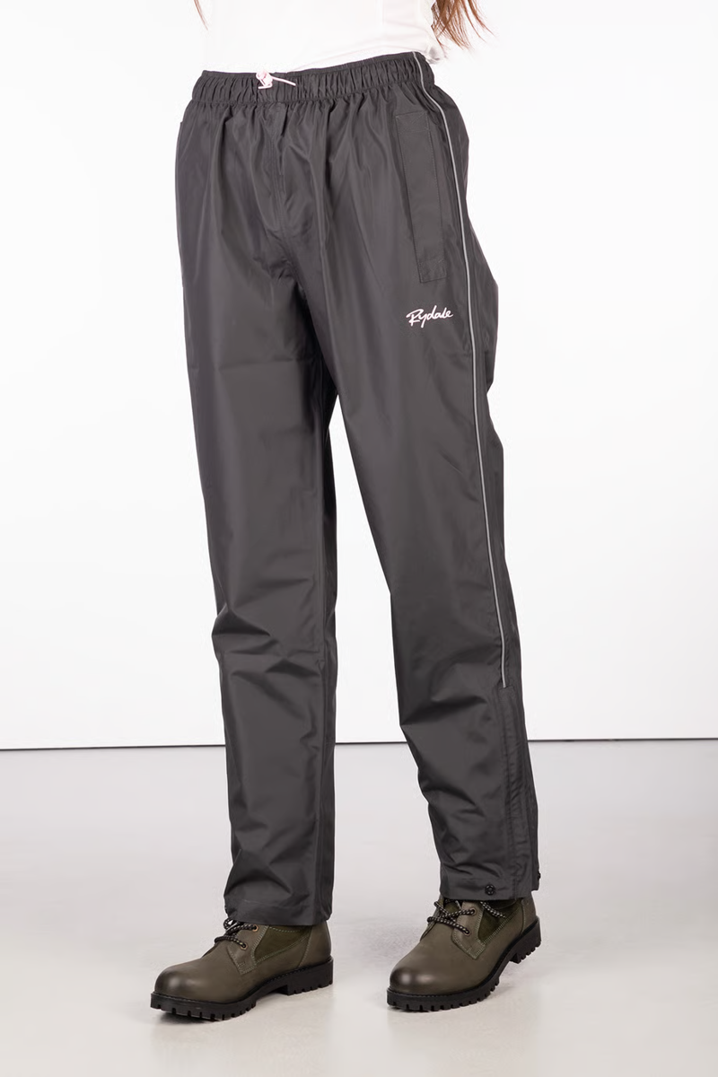 Rydale Ladies Waterproof Overtrousers - Dark Grey/Silver