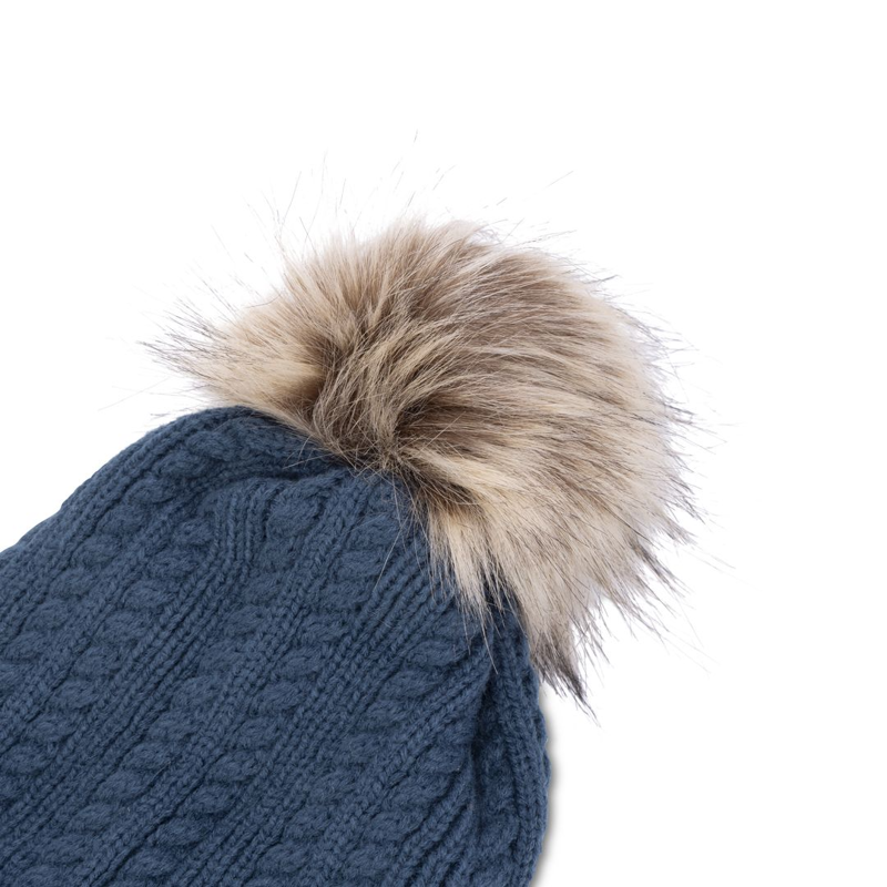 Shires Aubrion Equestrian Knit Hat - Estate Blue-2