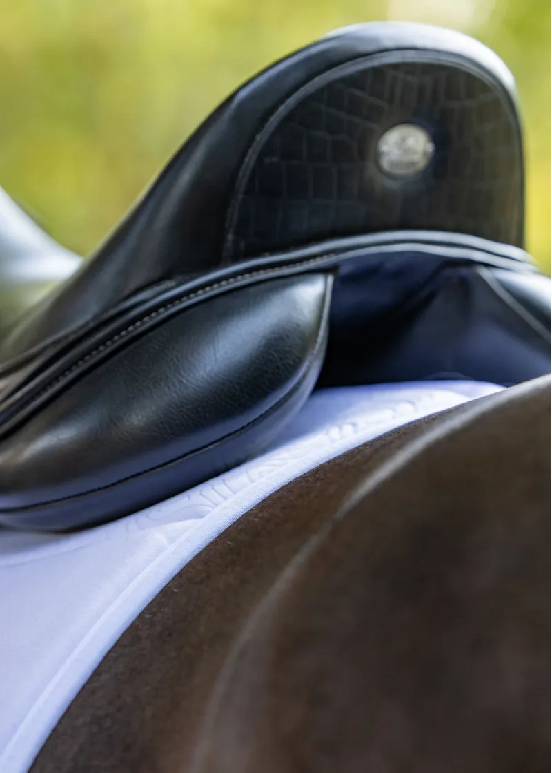 Woof Wear Elite Comfort Dressage Saddlepad - White-2