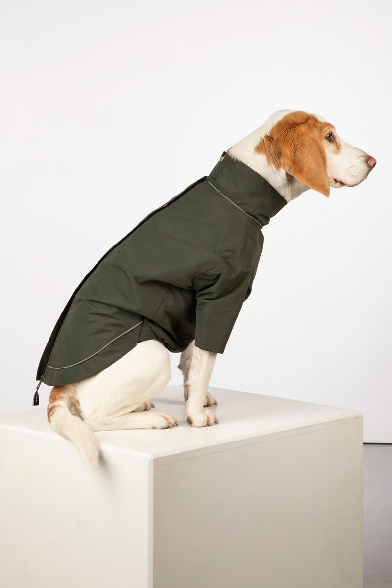 Rydale Yapham Dog Raincoats - Dark Khaki-1