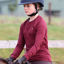 Shires Aubrion Equestrian Ribbed Long Sleeve Top Young Rider - Port