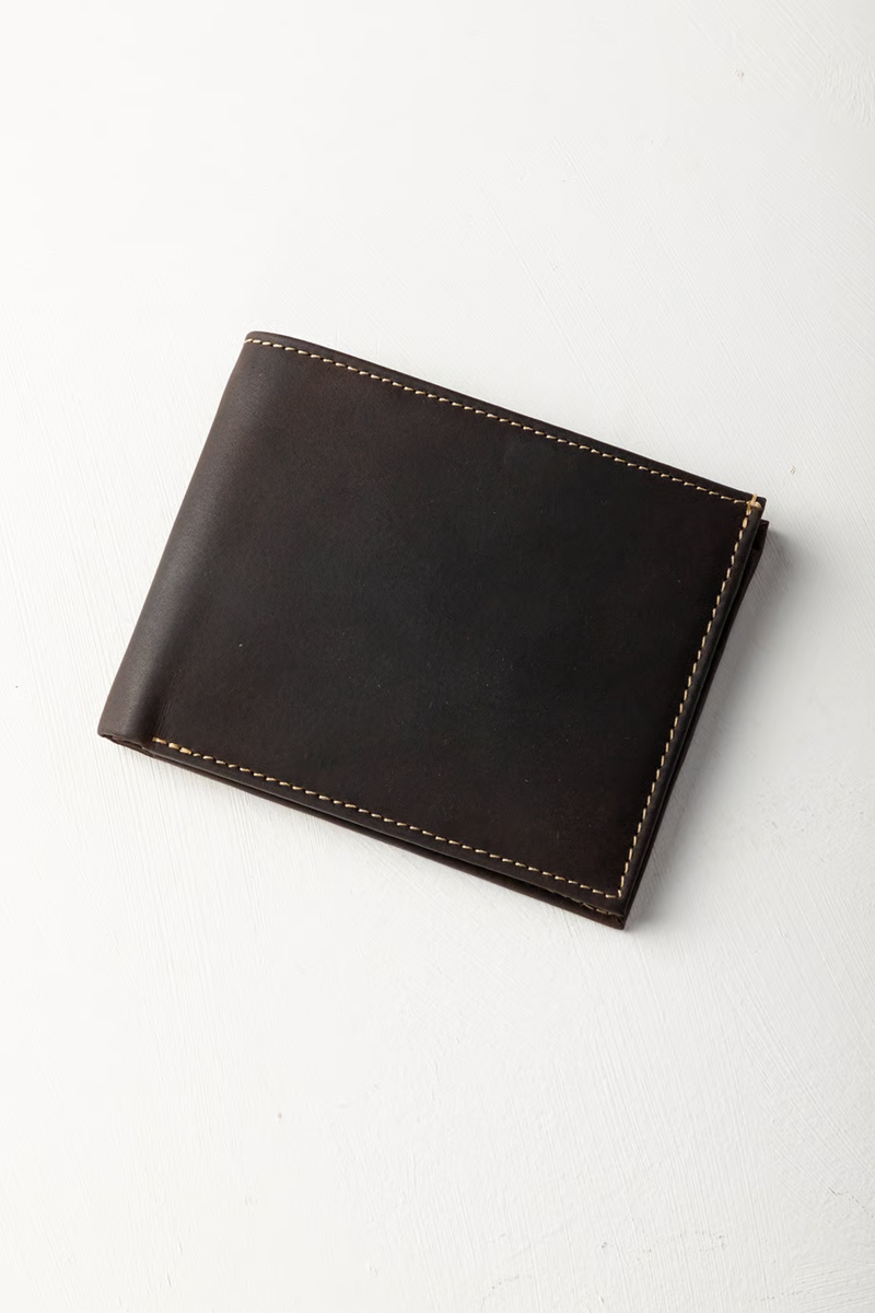 Rydale Mens Sledmere Leather Bifold Wallet - Waxy Brown-1