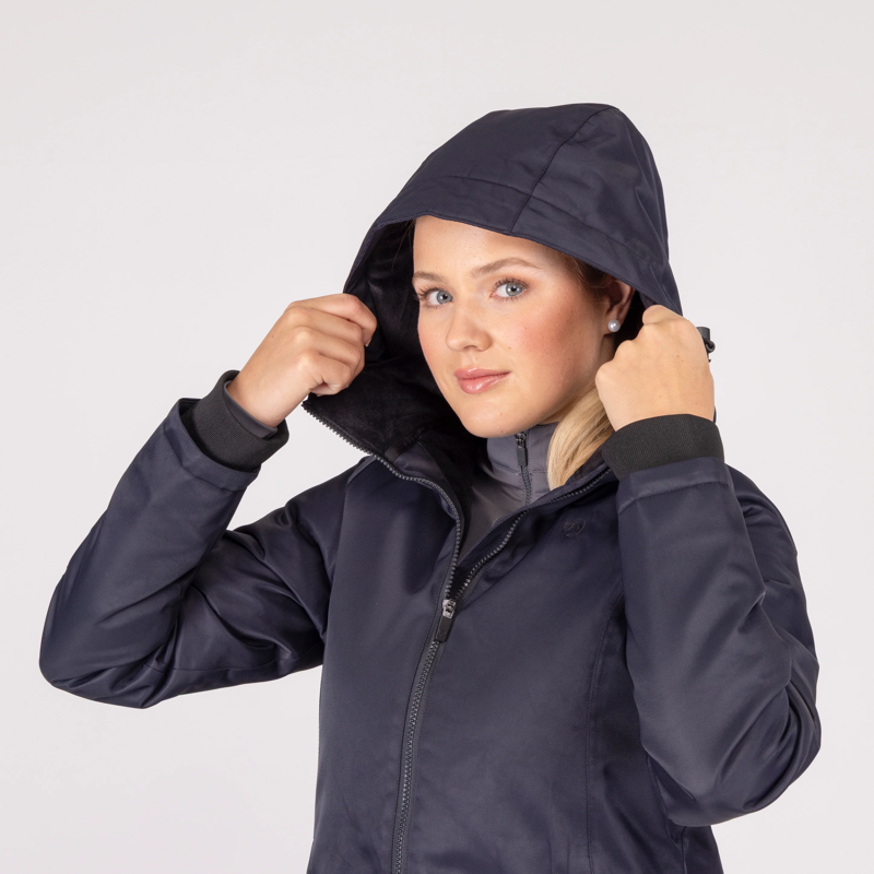 Shires Aubrion Eltar Mid Length Waterproof Coat - Black-3