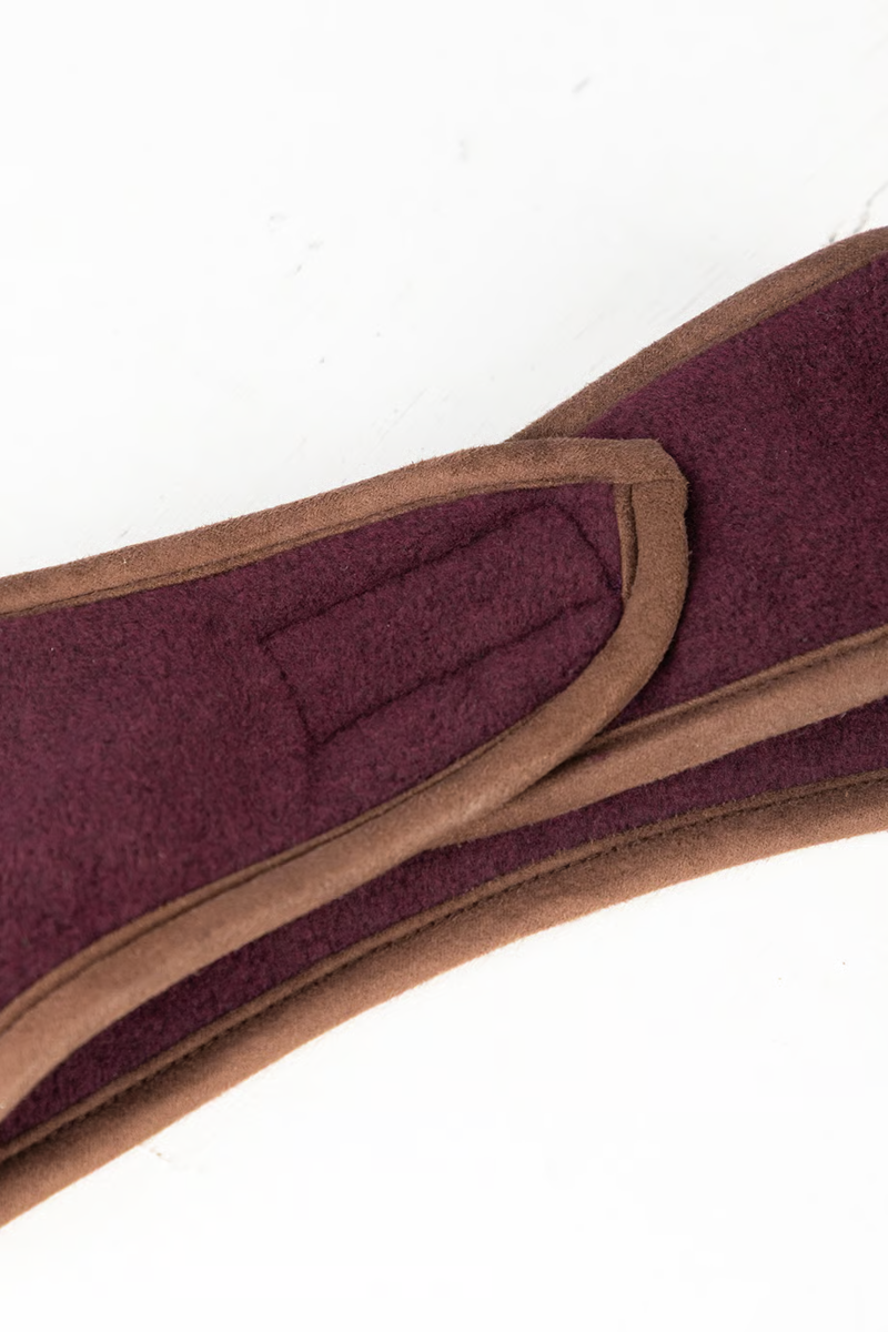 Rydale Ladies Huggate Fleece Headband - Dark Burgundy-2