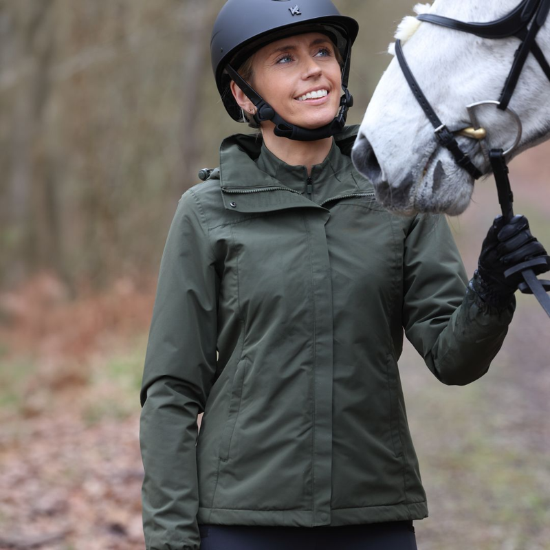 Shires Aubrion React Thermal Waterproof Coat - Khaki-8
