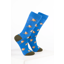 Rydale Men's Bamboo Bird Ankle Socks Pack of 10 - Flying Pheasant Blue