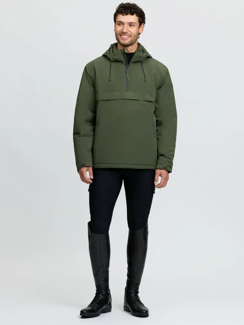 LeMieux Mens Waterproof Anorak - Olive-4