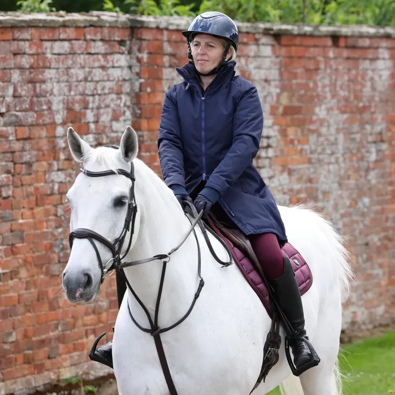 Shires Aubrion Eltar Mid Length Waterproof Coat - Navy-2