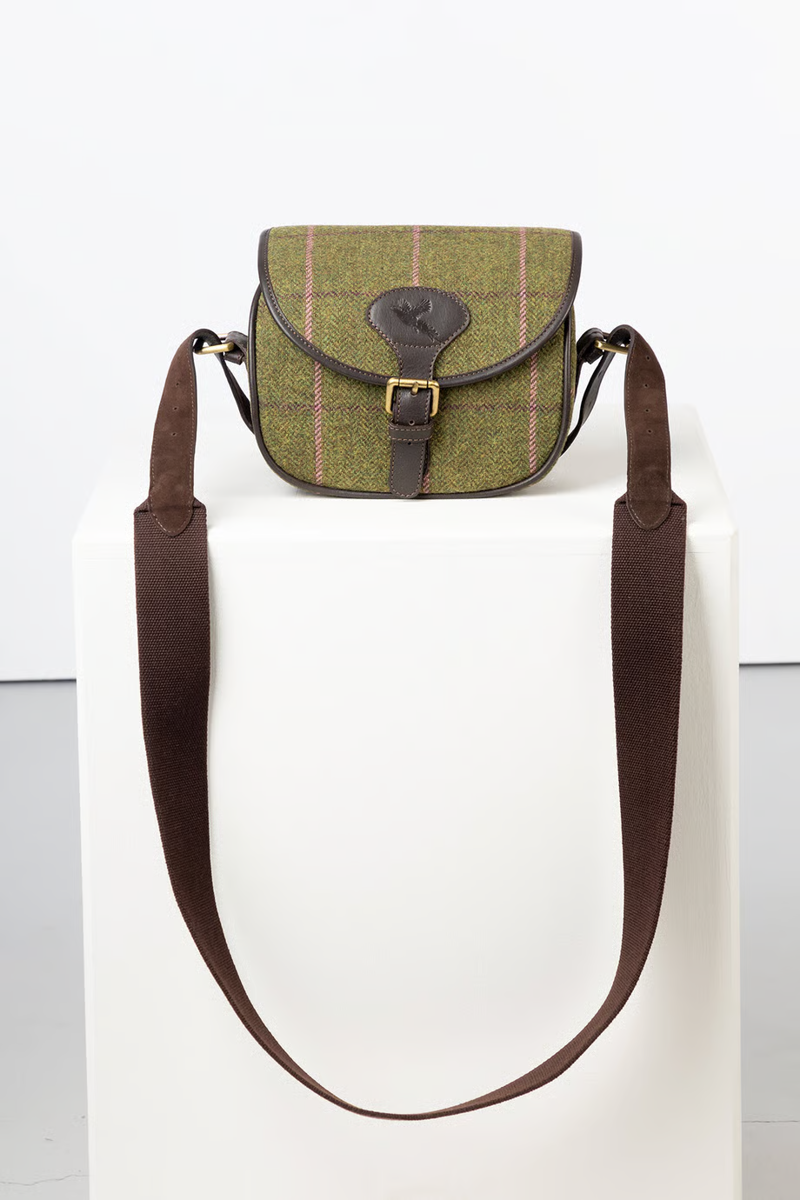 Rydale Tweed Danby Cartridge Bag - Dark Green