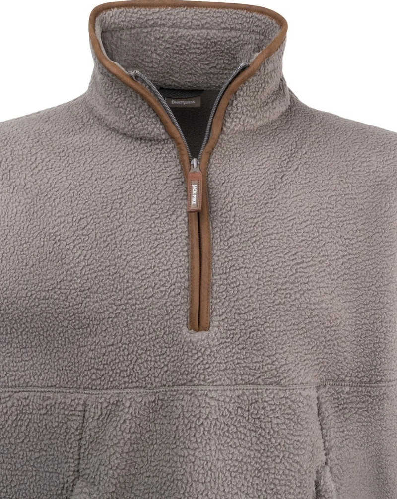 Jack Pyke Half Zip Sherpa Fleece Pullover - Shiitake-4