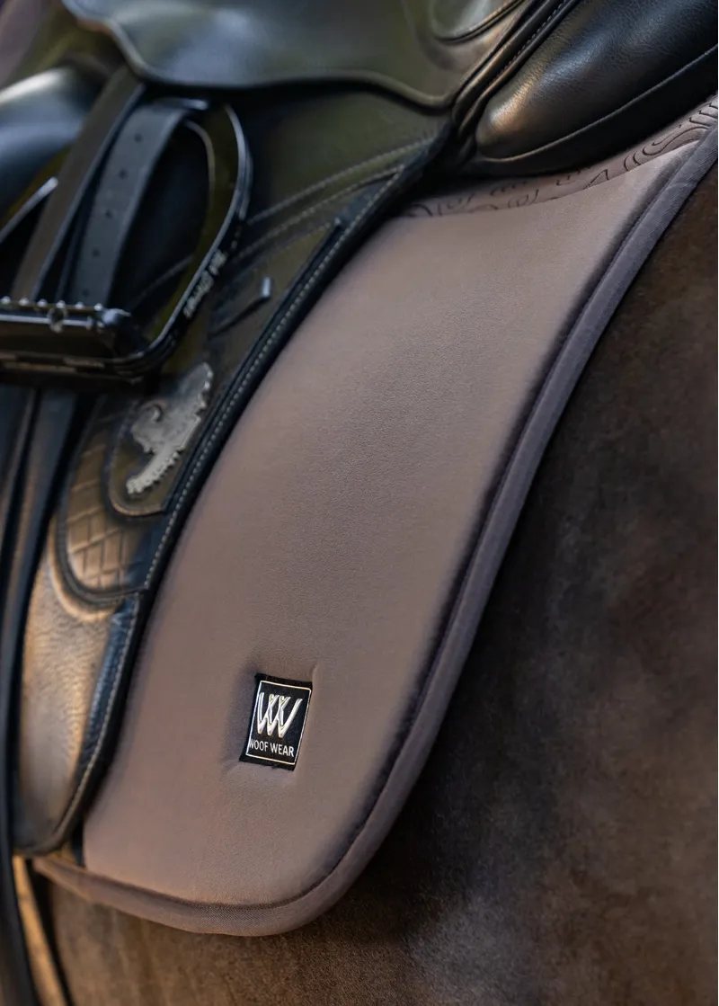 Woof Wear Elite Comfort Dressage Saddlepad - Chocolate-3