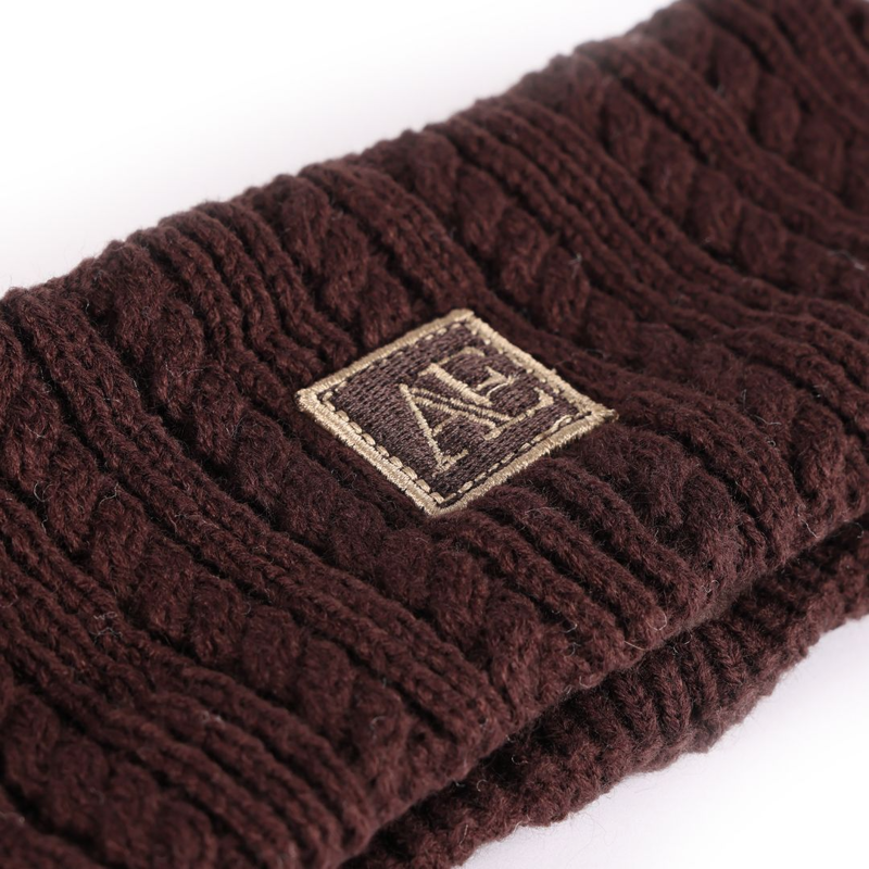Shires Aubrion Equestrian Knit Head Band - Espresso-1