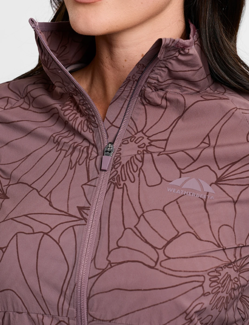 WeatherBeeta Lightweight UV Jacket -Mauve Wine/In Bloom Ladies-5