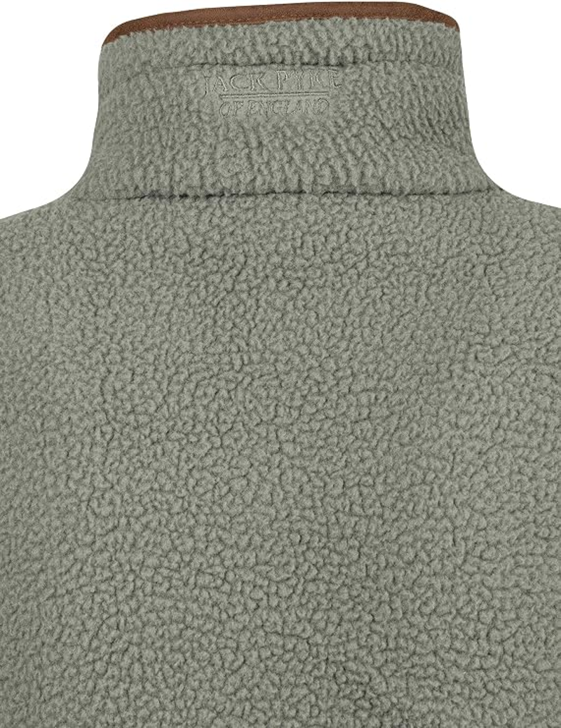 Jack Pyke Ladies Half Zip Sherpa Fleece Pullover - Sage-4