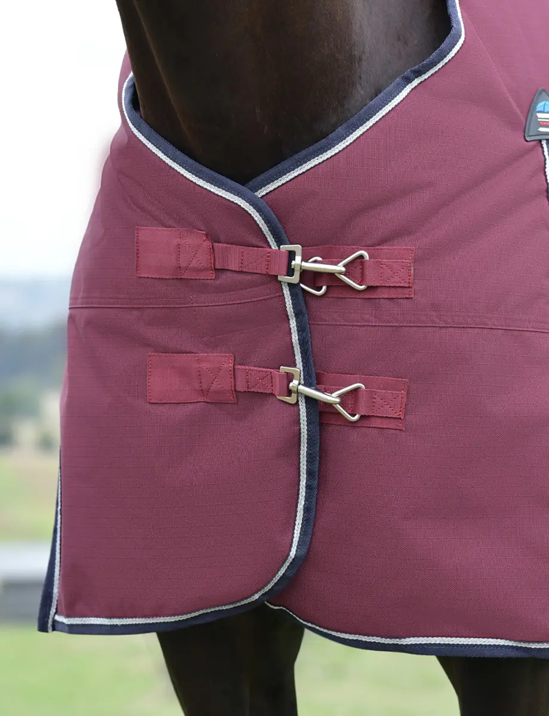 WeatherBeeta ComFiTec Essential 100g Turnout - Burgundy/Navy-7