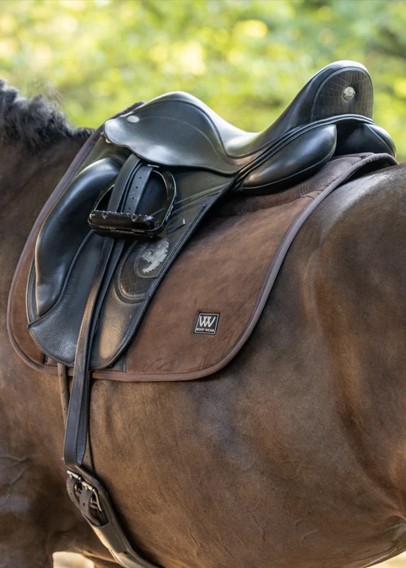 Woof Wear Elite Comfort Plus Dressage Saddlepad - Chocolate-1