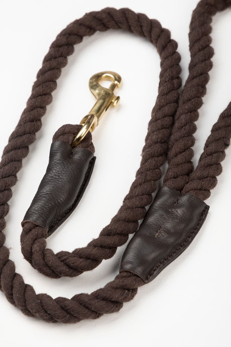 Rydale Rope Yapham Dog Lead - Brown-1