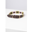 Rydale Polo Belt Dog Collar - Brown/Sage/Sorbet
