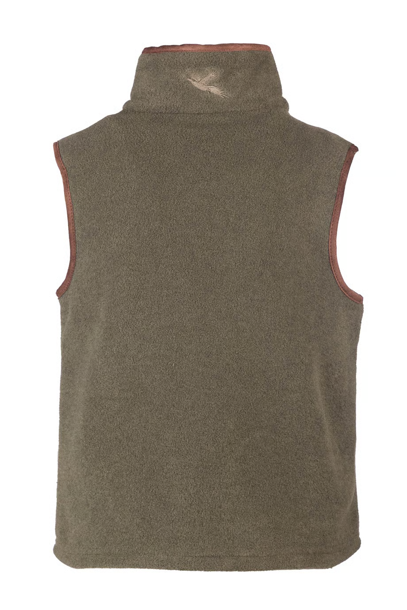 Rydale Junior Huggate Fleece Waistcoat - Khaki Champion Bull-1