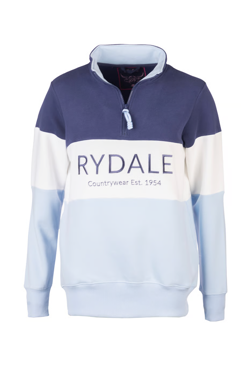 Rydale Ladies Byland Sweatshirt - Rydale Soft Blue/White/Denim-5