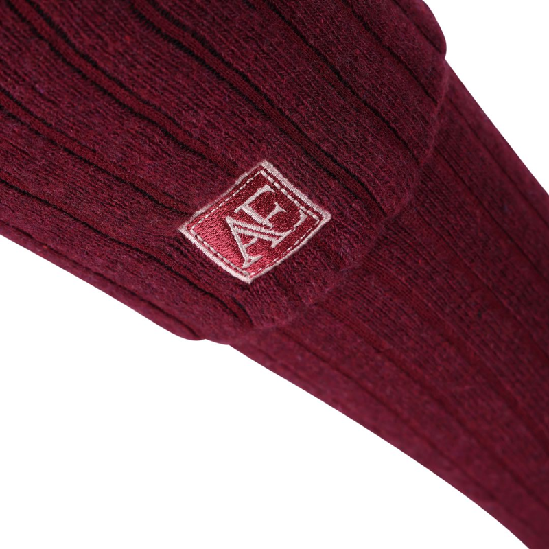 Shires Aubrion Equestrian Knit Boot Socks - Port-1